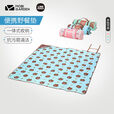 牧高笛Line Friends联名布朗熊可妮兔莎莉折叠便携野餐垫YX 布朗熊绿印花