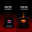LUING BOX露营盒子 复古观火炉 户外露营取暖炉煮茶烹饪分体炉 黑色