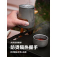 探险者（TAN XIAN ZHE）户外茶具钛茶具钛杯户外茶具煮茶套装便携式旅行茶具露营装备全套 猛火炉煮茶 炉+0.8L壶+茶具+气*4