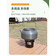 户外集束燃烧黄铜酒精炉野外炉具可携式德式炉野餐炉头露营汽化炉 灰色