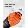 伯希和【启辰】户外羽绒睡袋700蓬鹅绒成人露营便携轻量化保暖 【岩石灰】400g鹅绒填充 L码