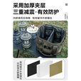 HIKEMAN户外露营灯具收纳包便携保护包大容量加厚防撞野营包炉具气罐包 【军绿色】10L