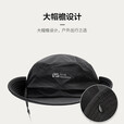 牧高笛冷山渔夫帽  户外徒步加宽遮阳帽男女通用渔夫帽 钢琴黑
