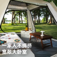 探险者全自动速开帐篷户外露营防雨过夜便捷天幕二合一防晒沙滩野营装备 3-5人加厚防晒【限时送防潮垫】