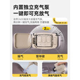 探险者充气床垫户外露营气垫床打地铺家用床垫自动充气可拆卸靠背 植绒充气枕