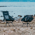 Naturehike挪客海月三角折叠月亮椅户外露营徒步登山轻量便携折叠椅钓鱼导演 高背款/黑色