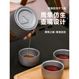 探险者（TAN XIAN ZHE）户外茶具钛茶具钛杯户外茶具煮茶套装便携式旅行茶具露营装备全套 猛火炉煮茶 炉+0.8L壶+茶具+气*4