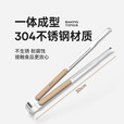 原始人304不锈钢韩式烤肉夹子烧烤夹工具耐高温食物夹子厨房食品夹  【304不锈钢 锯齿夹头】