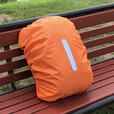 文枝背包防雨罩反光户外双肩包登山包小学生拉杆书包防水骑行防尘泥袋 背包防雨罩【橘色M码】