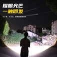 伯班克德国品质强光手电筒强光200000流明穿天炮超长续航野外生存大容量 65w至尊款 超长续航  