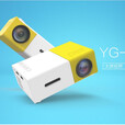 新款YG300投影仪迷你微型儿童娱乐便携家用LED手机有线投影机320P YG300黑白欧规
