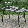迪飞客户外露营野餐便携式IGT三单元世纪桌可拼接拓展战术桌折叠蛋卷桌 世纪桌 丛林绿【升级横杆 更稳定】