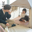 DOD日本一键式速开儿童房屋帐篷户外露营装备便携折叠透气帐篷T1-130 棕色T1-130-BR