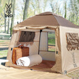 DOD日本一键式速开儿童房屋帐篷户外露营装备便携折叠透气帐篷T1-130 棕色T1-130-BR