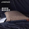 迪卡侬露营枕头舒适柔软单人枕易收纳枕头睡觉枕头ODC奶茶色2765856