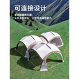 探险者（TAN XIAN ZHE）穹顶天幕帐篷户外露营装备全套超大空间户外黑胶天幕防晒遮阳棚 遮阳防蚊二合一窗帘【拉链拼接】