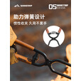 山趣（ShineTrip）焚火钳户外露营烧烤加长加厚碳夹子工具用品防烫柴火木炭夹子 ST-05系列焚火钳套装-大号