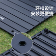 black dog黑狗铝合金蛋卷桌野餐折叠桌户外黑化露营野炊便携式桌 双面扣式蛋卷桌