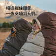 Naturehike挪客雪鸟木乃伊羽绒睡袋保暖被超轻便携春秋冬季户外露营登山过夜 适宜-10.8~2.5°C/SP1000烟褐M