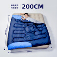 北极狼露营睡袋秋冬被子二合一成人加大加宽保暖加厚信封棉睡袋户外单人 100cm加宽睡袋【中青/3.5kg】加厚款