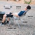 AREFFA自驾游轻量化户外露营便携式野营钓鱼休闲铝合金折叠调档海狗躺椅 调档高脚海狗椅（橄榄绿）