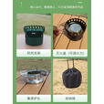 户外集束燃烧黄铜酒精炉野外炉具可携式德式炉野餐炉头露营汽化炉 灰色