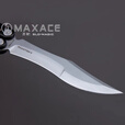 MAXACE幽灵2代一体柄蝴蝶甩花式练习户外EDC 灰色铝柄+SLD夹钢刃
