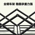 野徒者露营车户外推车野餐车儿童可躺露营装备折叠摆摊营地车小买菜车 白绿-16寸【飞机轮】120桌+伞 升级加粗全钢车架