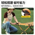 拓村户外蛋卷桌便携式折叠桌野餐桌椅露营装备用品野炊野营套装 深卡其120cm【国标Q235】送收纳袋