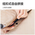 JEEP全自动充气床垫户外睡垫帐篷地垫露营双人气垫床加厚便捷午休气垫 双人卡其色可拼接送收纳袋/3CM