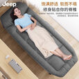 JEEP折叠床躺椅午休床多功能单人行军床办公室午睡床陪护床灰色 深灰【四脚方管】190*65CM