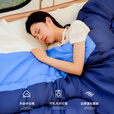北极狼露营睡袋秋冬被子二合一成人加大加宽保暖加厚信封棉睡袋户外单人 100cm加宽睡袋【中青/3.5kg】加厚款