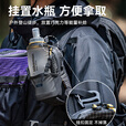 HIKEMAN憨客户外肩带手机包挂绳斜跨包登山徒步拓展袋水壶超轻防水单肩包 灰色 标准尺码（18.5*10*2.5cm）