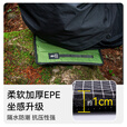 HIKEMAN憨客防潮垫户外超轻单人登山徒步折叠坐垫便携露营加厚野餐垫子 【黑色】大力马防潮坐垫