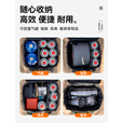 HIKEMAN户外露营灯具收纳包便携保护包大容量加厚防撞野营包炉具气罐包 【军绿色】10L