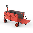 北欢露营车S14铝合金红色限定款户外折叠野餐超大营地手推车 560L 脉冲红-航空铝合金+轨道桌板+2铝合金导演椅