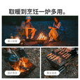 Naturehike挪客焚火台户外露营不锈钢折叠便携烧烤炉煮茶柴火炉 图腾折叠焚火台_黑色2.0
