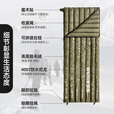 北极狼（BeiJiLang）羽绒睡袋轻量化鹅绒成人户外露营旅行便携式打地铺车载用午休被子 【加宽85cm600g】灰色【高蓬鹅毛绒立体绒道】-4~-1℃