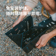 Naturehike挪客焚火台户外露营不锈钢折叠便携烧烤炉煮茶柴火炉 图腾折叠焚火台_黑色2.0