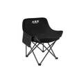 米客喵户外折叠椅露营椅子小马扎折叠凳子美术写生椅便携式超轻钓鱼板凳 户外便携折叠月亮椅-黑色