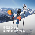 Naturehike挪客羊皮滑雪保暖手套可触屏玩手机防风防滑耐磨柔暖加厚锁温男女 黑色 M