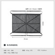 CAMPINGMOON柯曼车内拓展四格网包B-965 自驾游车顶棚四角悬挂置物袋收纳网兜 【B-965】
