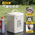 嘻由户外露营气罐收纳包卡式炉气瓶罐多功能隔热加厚防撞便携式收纳袋 【铝箔内里】隔热气罐收纳包+2气瓶（卡式）