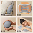 VIPY旅行充气枕头腰垫坐垫便携式枕腰靠靠垫户外飞机抱枕快充 灰色