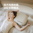 挪客Naturehike羽骨充气枕头户外露营睡袋旅行枕便携出差腰垫颈枕 香槟棕-大号