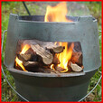 都格（Duge）柴火灶农村烧木柴生火铁铸炉子户外便捷携带复古创意拍摄装饰道具 5斤碎竹柴