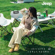 JEEP2025户外折叠桌椅蛋卷桌便携式野炊野餐露营桌椅摆摊桌子装备全套 曜石黑_90长度蛋卷桌+4月亮椅