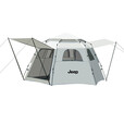 JEEP吉普银胶天幕六角帐篷二合一全自动便携速开防晒露营野营遮阳 六角大号