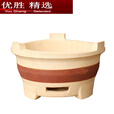 MPPMCK土陶烧烤小泥炉围炉煮茶炉烧炭家用商用户外烤串老式木炭炉打边炉 加线木炭炉小号