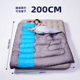 北极狼（BeiJiLang）户外棉睡袋成人加宽四季通用保暖加宽露营便携式办公午休加厚防寒 1350g春秋款-蓝色
